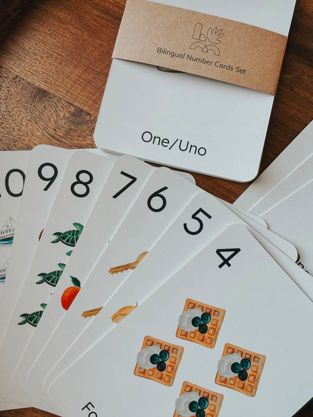Bilingual Number Cards Set