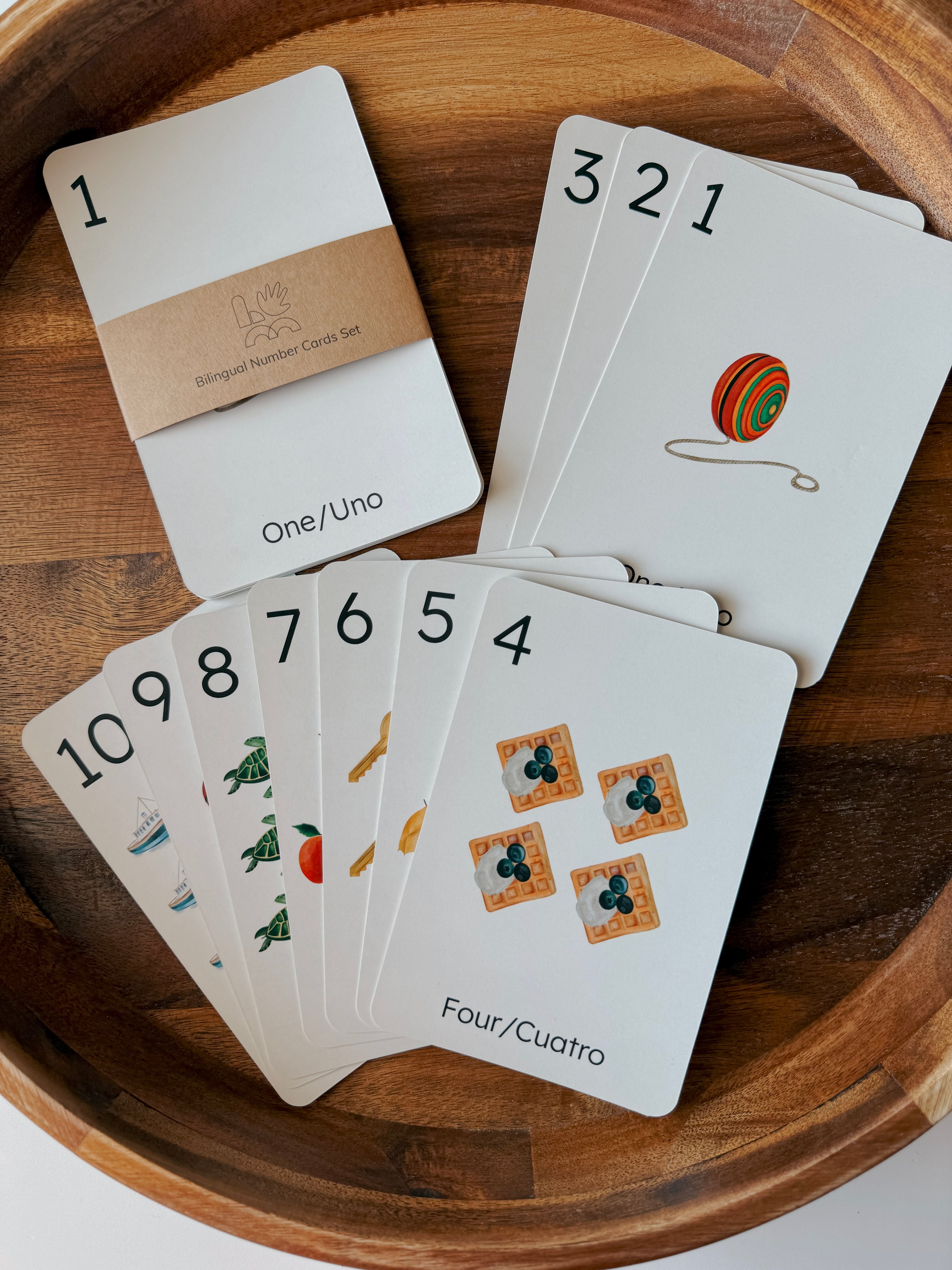 Bilingual Number Cards Set