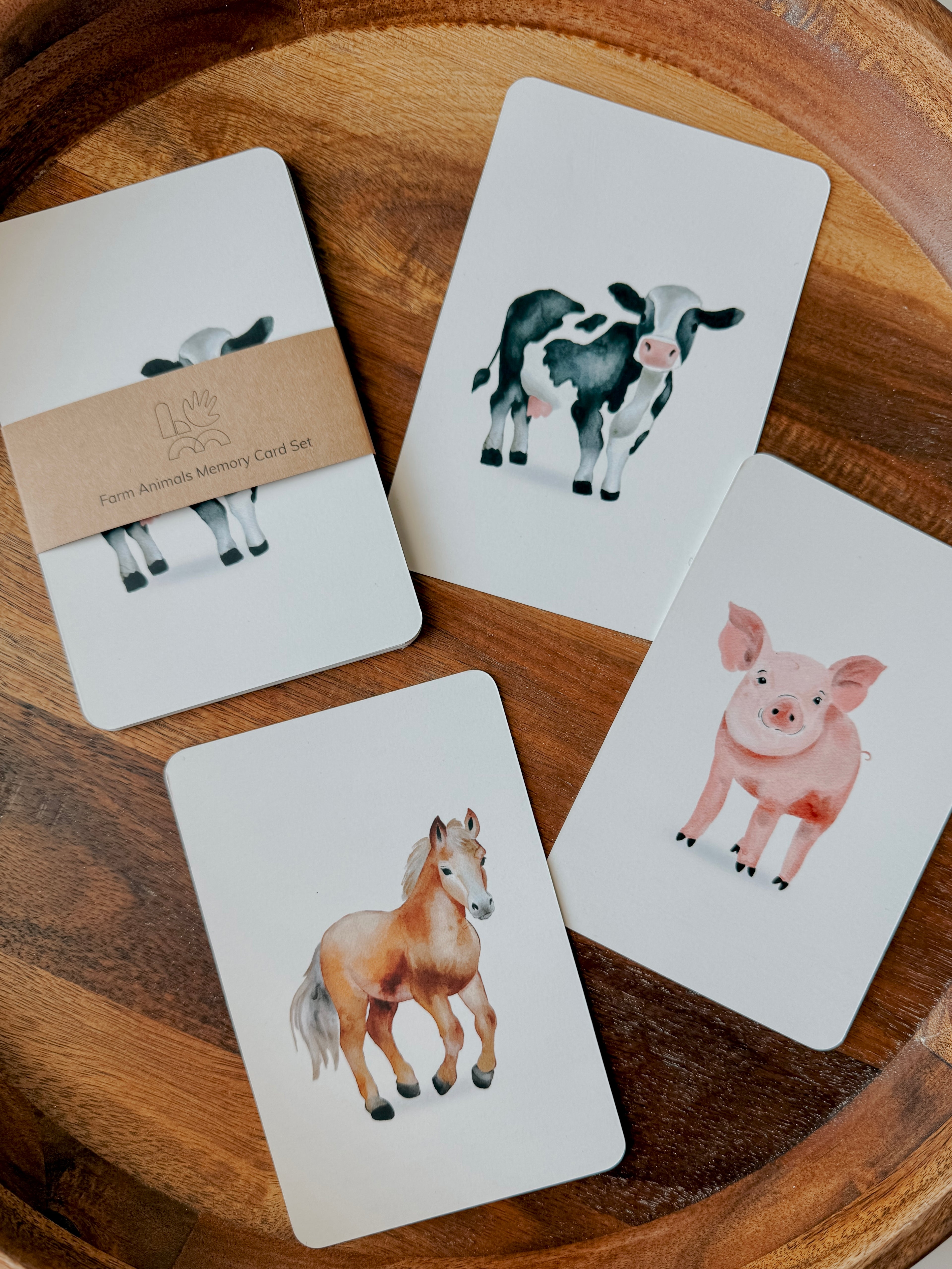 Farm Animal Memory Card Set
