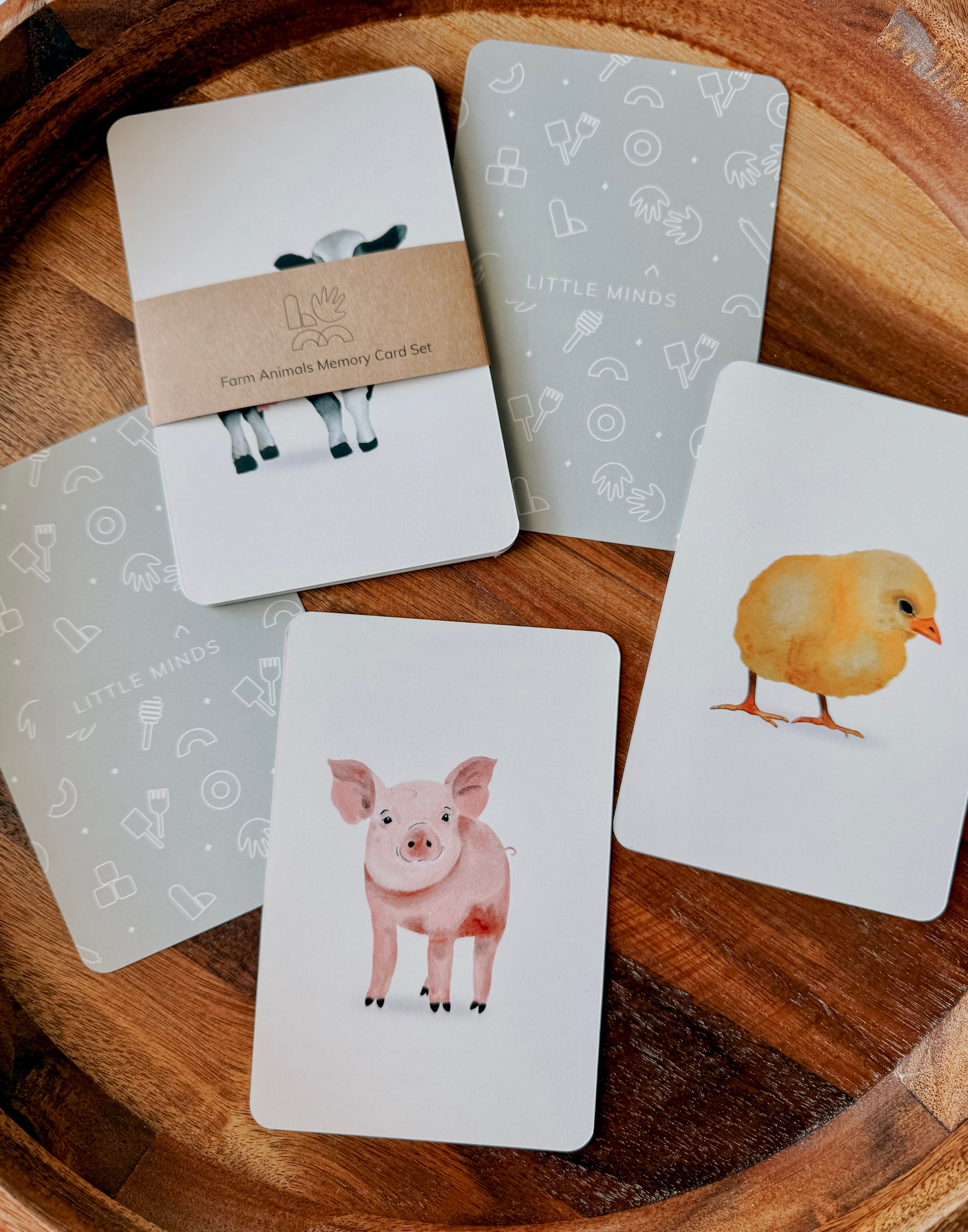 Farm Animal Memory Card Set
