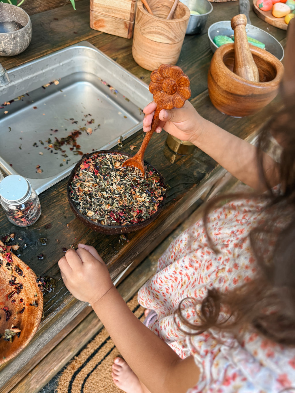 Flower Wooden Spoon