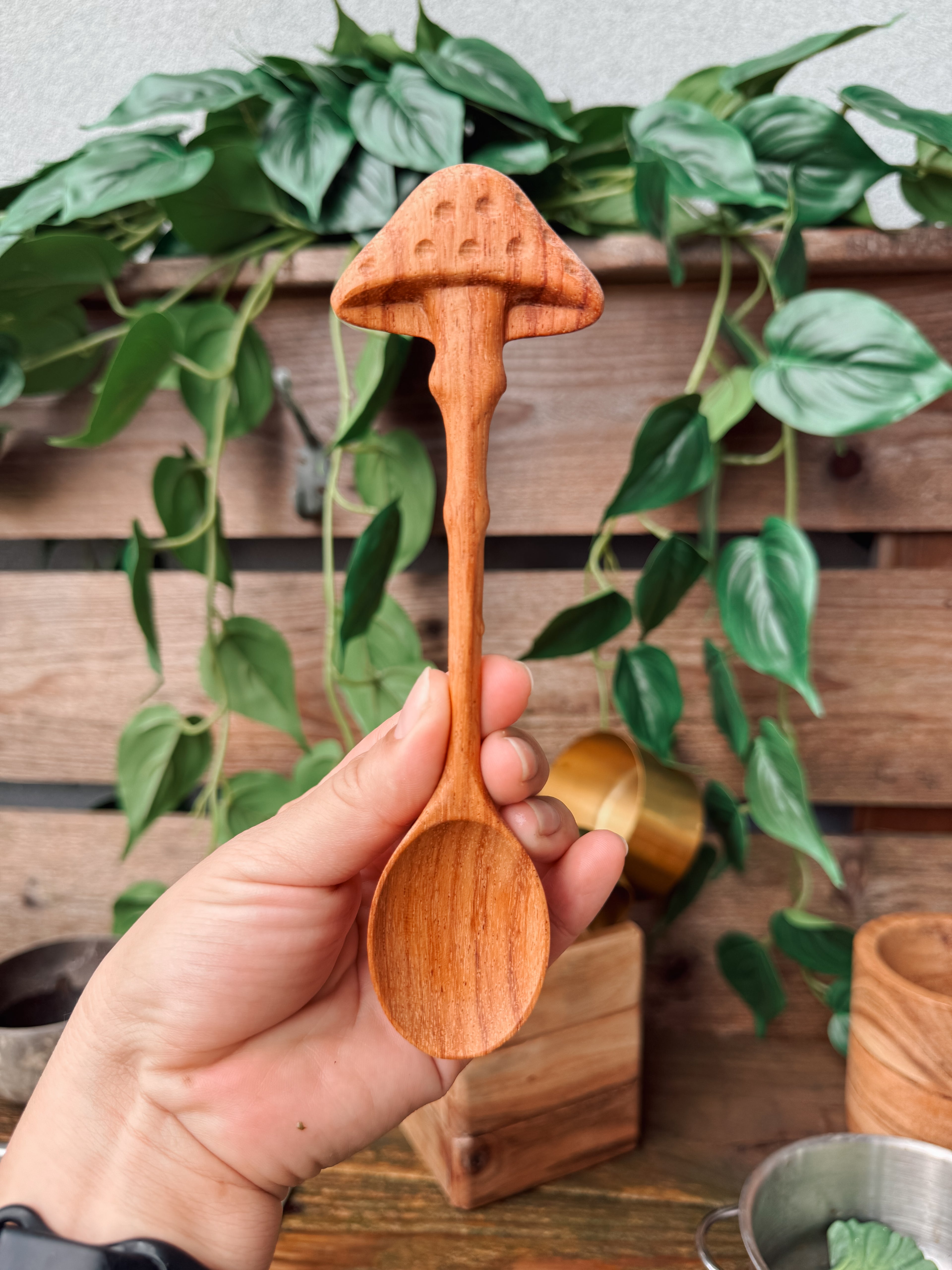 Mushroom Wooden Spoon
