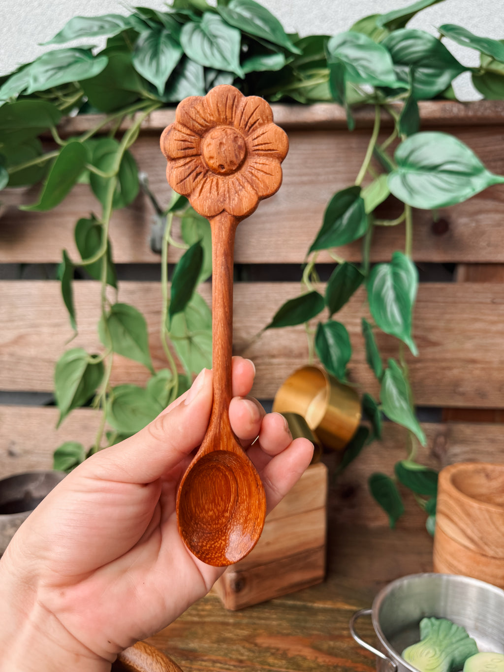 Flower Wooden Spoon