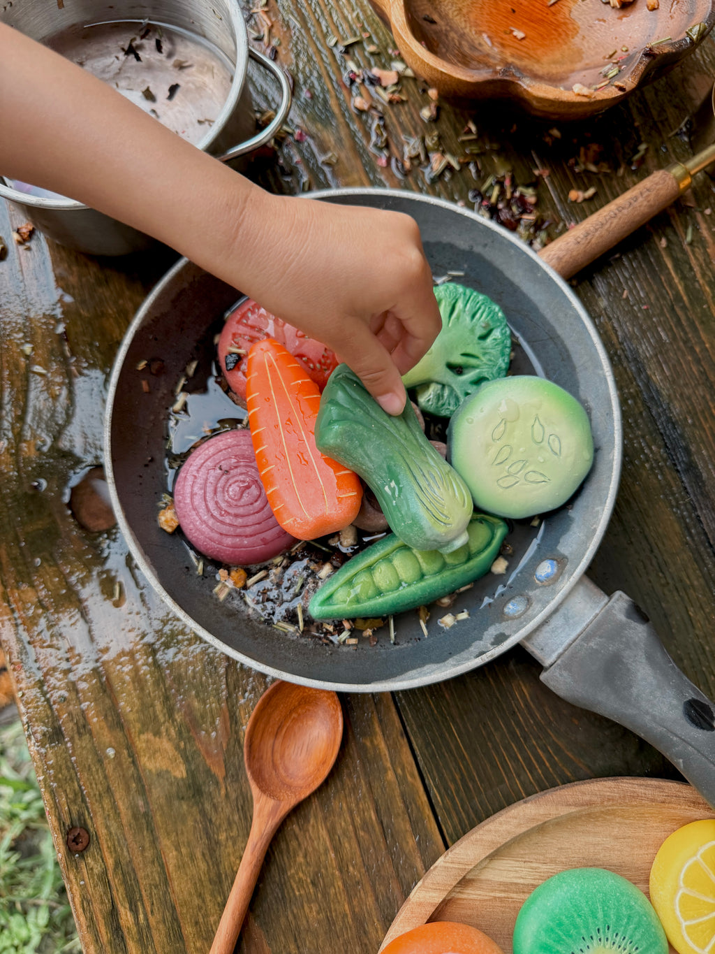 Vegetable Sensory Stones